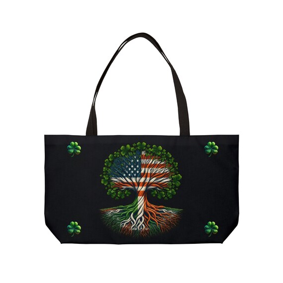 Irish American  Weekender Tote Bag  Black