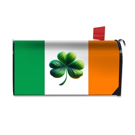 Irish Flag & Shamrock Mailbox Cover
