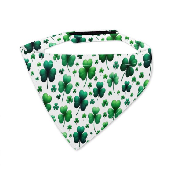 Irish Shamrock Dog Scarf