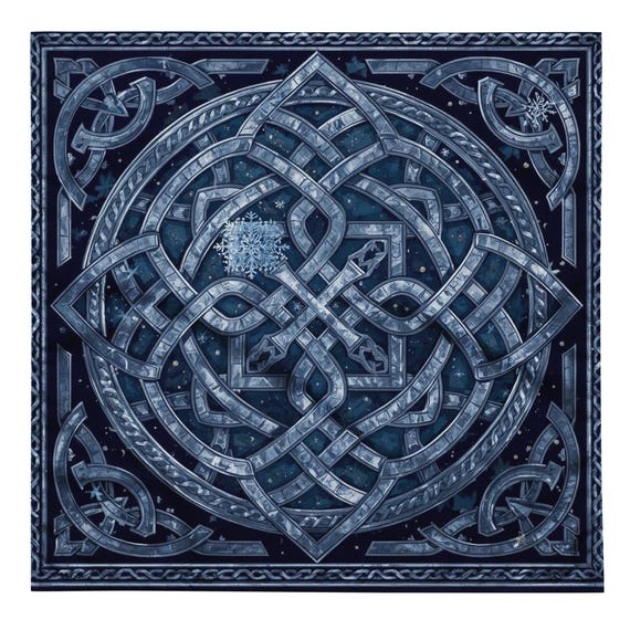 Irish Celtic Gorm Gheimhridh Bandana