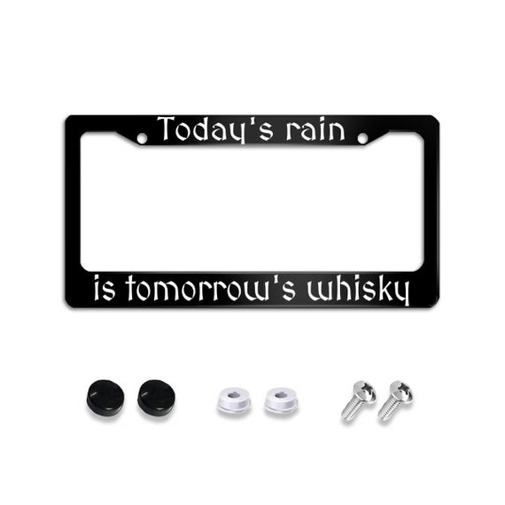 Scottish Whisky Proverb License Plate Frame