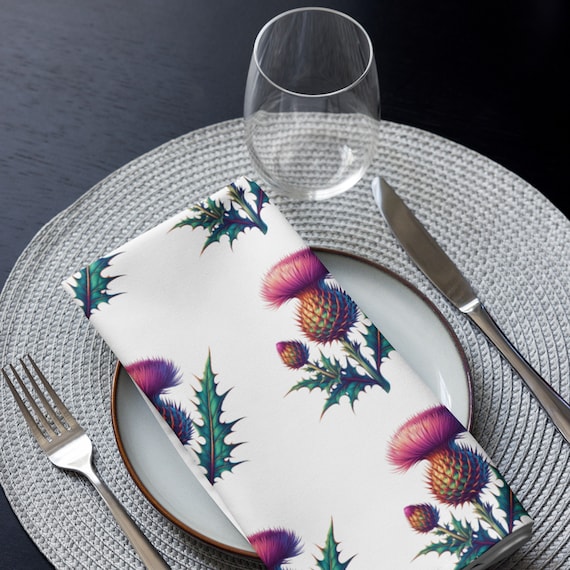 Scottish Thistle Cloth Napkin Set