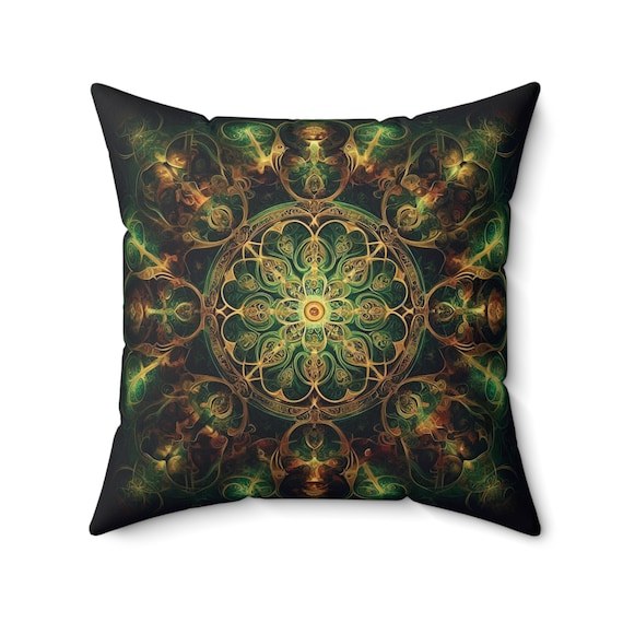 Irish Celtic Design Square Pillow