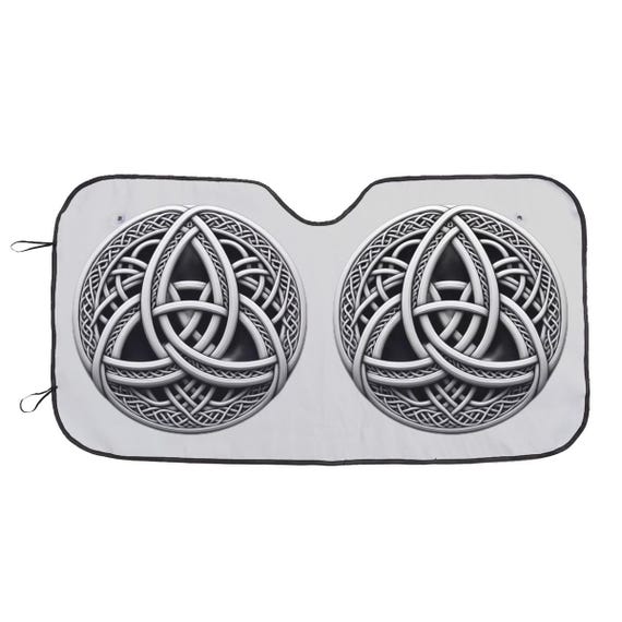 Irish Celtic Triquetra Knot Auto Sunshade