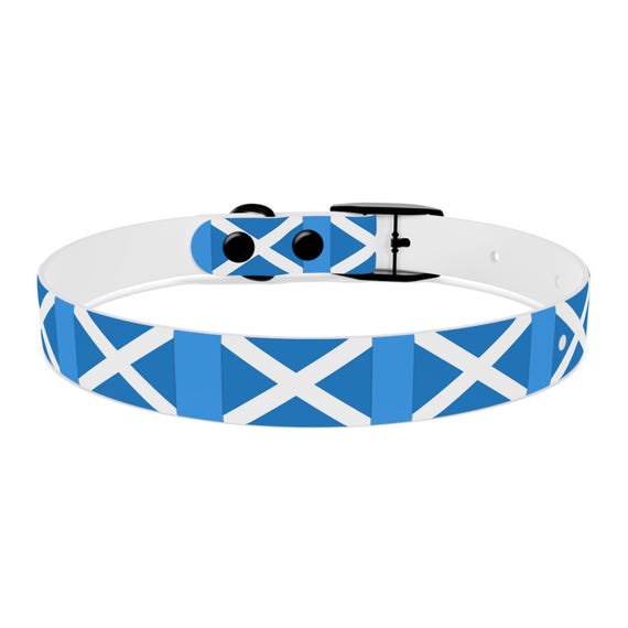 Scottish Flag Dog Collar (Personalization Available)