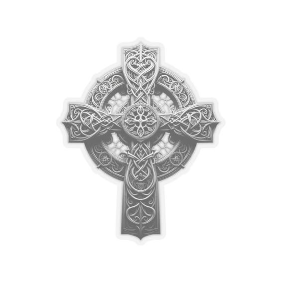Irish Celtic Cross Vinyl Decal