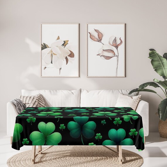 Irish Shamrock Tablecloth