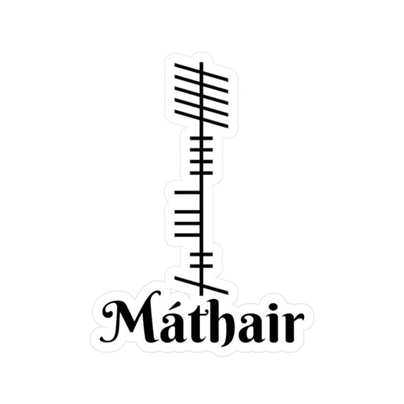 Irish Ogham 'Mother' Vinyl Decal