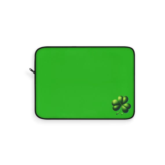 Shamrock Laptop Sleeve Green (Personalization Available)