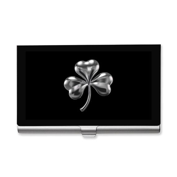 Irish Shamrock Business Card Case