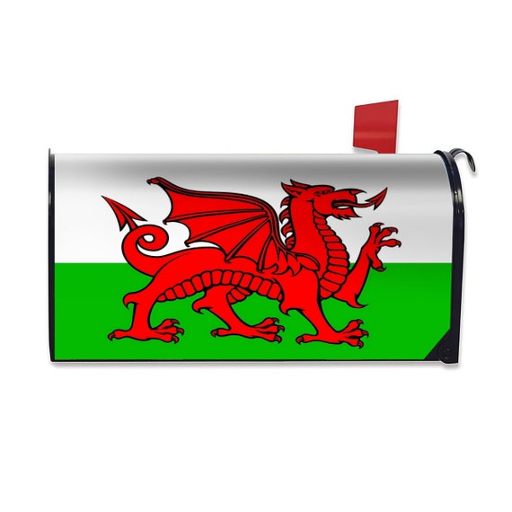 Welsh Flag Mailbox Cover
