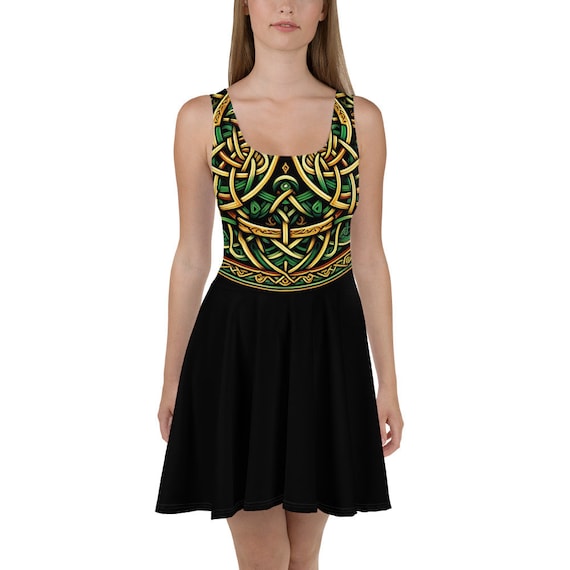 Irish Celtic Knot Skater Dress