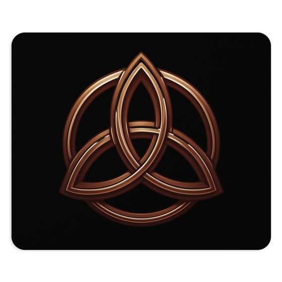 Celtic Triquetra Mouse Pad (Black)