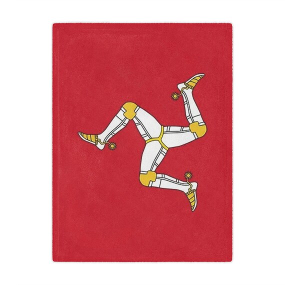 Isle of Man Flag Microfiber Blanket