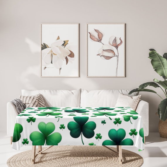 Irish Shamrock Tablecloth