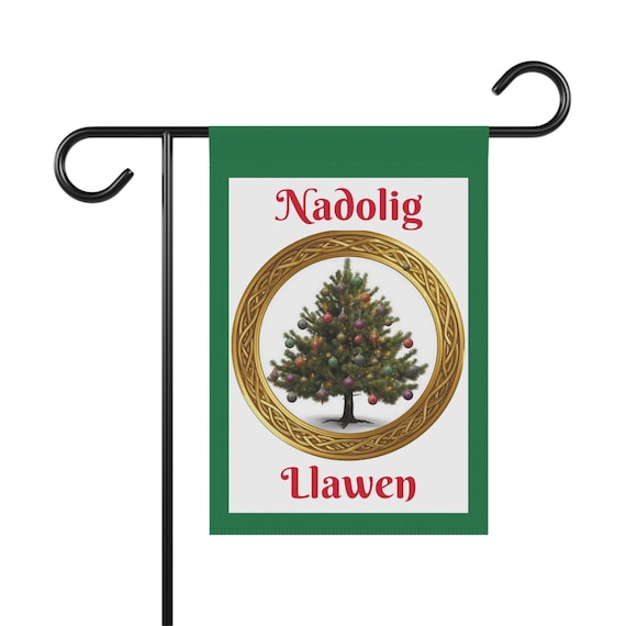 Welsh Christmas Garden Flag