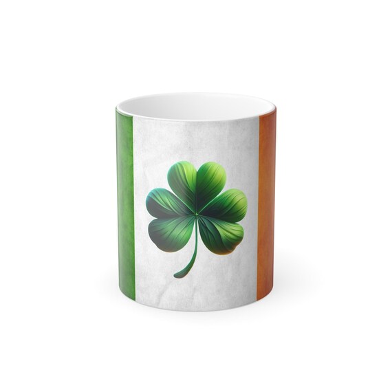 Irish Color Morphing Mug With Shamrock, 11oz