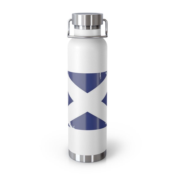 Scottish Flag Copper Vacuum Insulated Bottle, 22oz