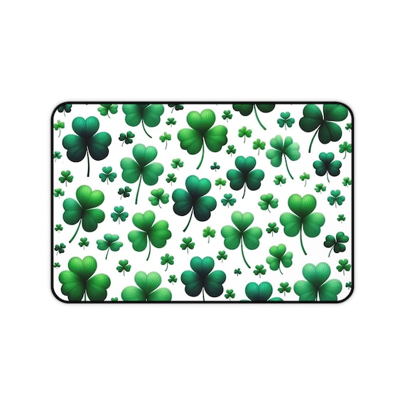 Irish Shamrock Desk Mat Style #2