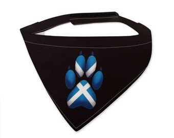 Scottish Paw Print Dog Scarf