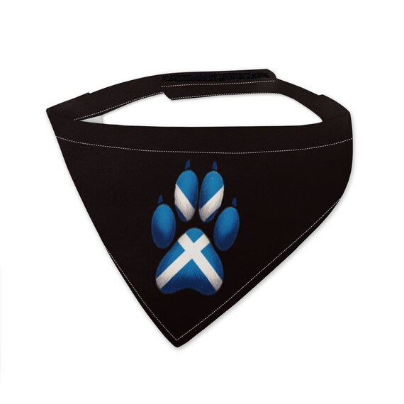 Scottish Paw Print Dog Scarf