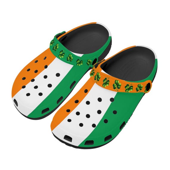 Irish Flag Adult Clogs