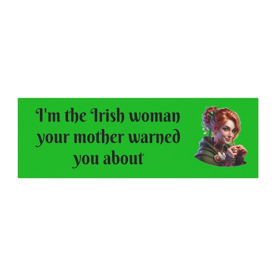Irish Woman Auto Magnet