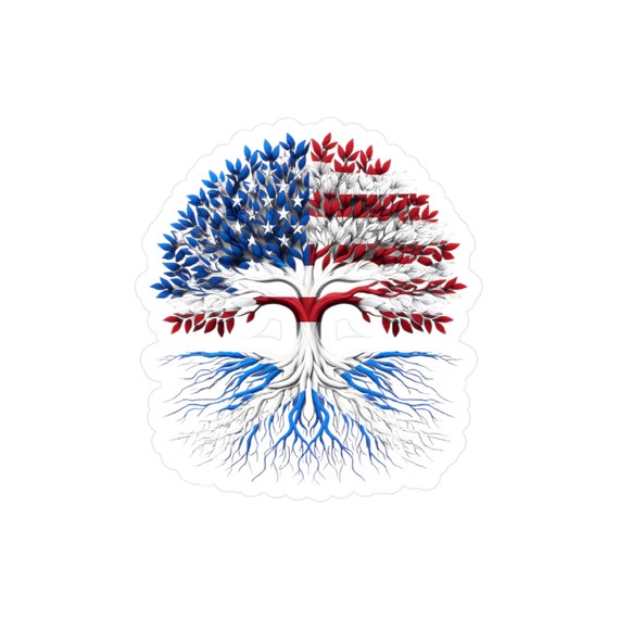 Scottish American Tree of Life Vinyl Decal