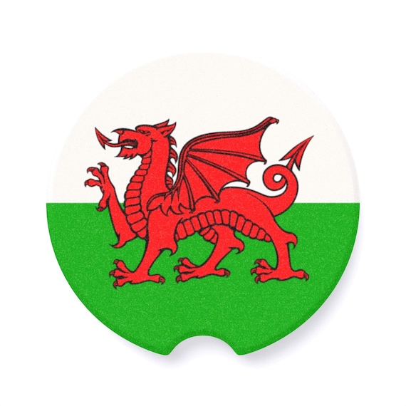 Welsh Dragon Soapstone Auto Coaster