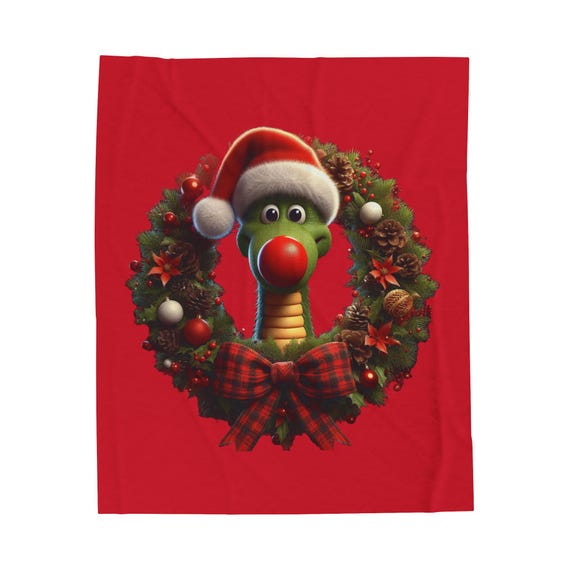 Santa Nesse Velveteen Plush Blanket