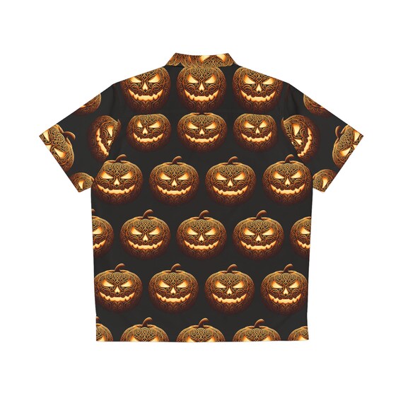 Irish Celtic Knotwork Pumpkin Men's Hawaiian Shirt