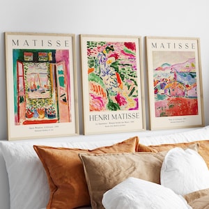 Matisse Print Set Of 3, Matisse Wall Art, Matisse Poster, Gallery Wall Art, Museum Poster Set, Matisse Painting, Digital Download