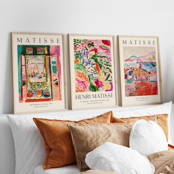 Matisse Print Set Of 3, Matisse Wall Art, Matisse Poster, Gallery Wall Art, Museum Poster Set, Matisse Painting, Digital Download