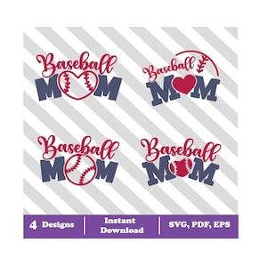 Baseball Mom SVG Bundle