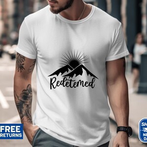 Inspirational Mountain T-Shirt, Motivational Nature Graphic Tee, Positive Affirmation Shirt, Uplifting Outdoorsy Apparel, Enjoy the Journey