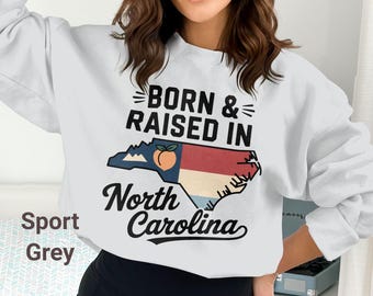 North Carolina Pride Graphic Tee: NC State Map, Unisex Cotton Blend