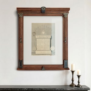 Royal Arch Frames with Letter size Mat, Royal Chapter, Certificates, Portraits, Mirrors, achievement display