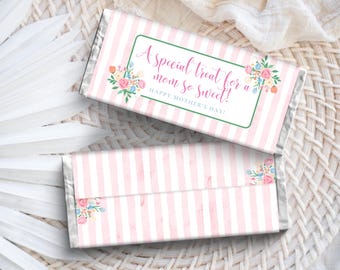 Candy Bar Wrapper for Mother's Day, A Special Treat for a Mom So Sweet! Happy Mother's Day Treat, Gift for Women at Church, Digital Download