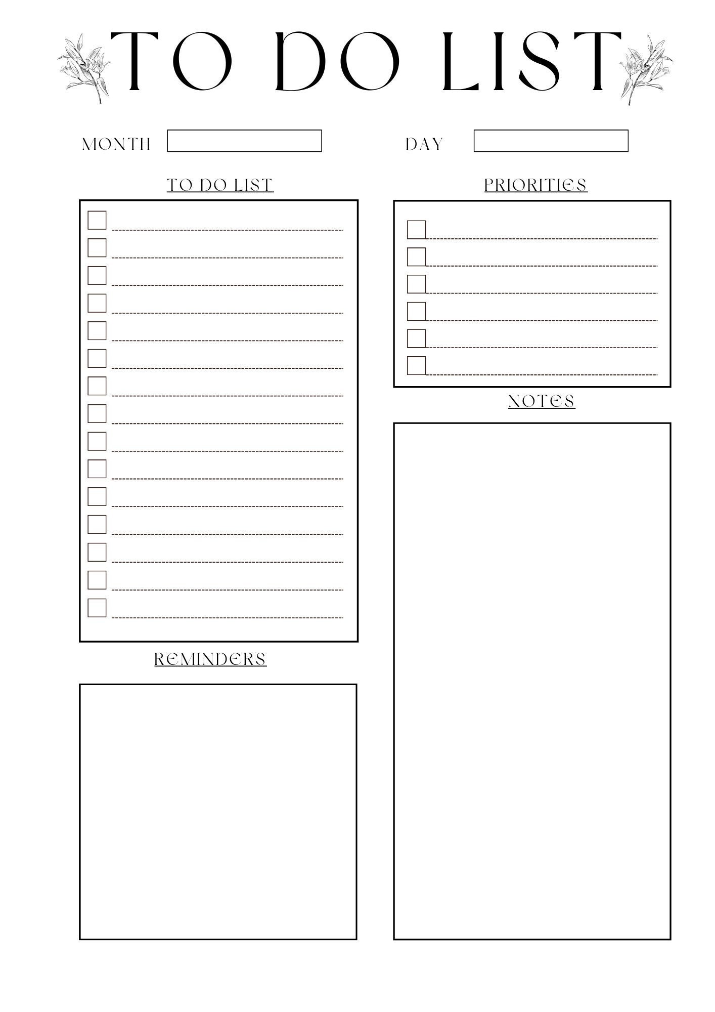 To-do List Printable PDF - Etsy