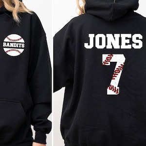 custom baseball Father, baseball mom dad hoodie, team number baseball hoodie, player name hoodie, family baseball, baseball birthday hoodie