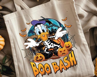 Personalized Disney Ghost Bag ,Custom Disney Halloween Tote Bag ,Trick or Treat Bags, Spooky Bag, Mickey and MinnieTote Bag,Disney Trip Gift