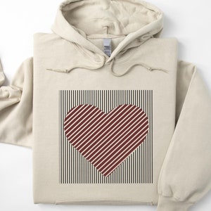 *p(R)ojectR® Valentine Heart Logo Hoodie Glitter Heart Hoodie Valentines Day Hooded Sweatshirt Gift