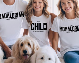 Mamalorian Dadalorian The Child Matching Shirts, Dadalorian Shirt, Momalorian Shirt,Mommy Daddy Child Shirts,Matching Shirts,Family Matching