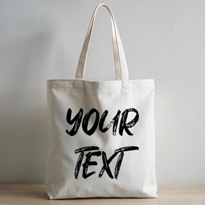 Personalized Tote Bag, Custom Tote Bags, Promotional Tote Bag, Your Text Tote Bag, Image, Trade Show Gift Bag, Custom Shopper, Shopping Bags