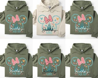 Disney Birthday Hoodie, Disney Birthday Squad Hoodie, Disney Birthday Girl Hoodie, Disney Birthday Boy Hoodie, Disney Birthday Party Hoodie