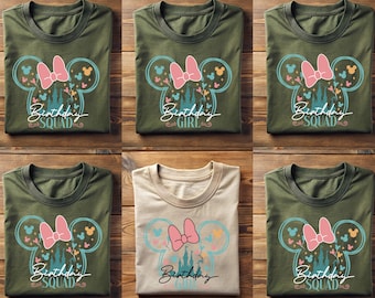Disney Birthday TShirt, Disney Birthday Squad T-shirt, Disney Birthday Girl TShirt, Disney Birthday Boy Shirt, Disney Birthday Party Shirts