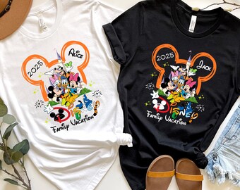 Personalized Disney Trip T-Shirts,Family Trip 2025 T-Shirt,Disney Vacation T-Shirt,Disney Group T-Shirt,Magical Kingdom Tee,Gift for Disney