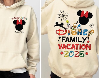 Custom Disney Trip 2025 Hoodie,Disney Family Matching Hoodie,Disneyworld Family Trip Hoodie,Custom Disney Family Vacation 2025 Hoodie