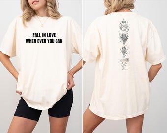 Comfort Colors Practical Magic Shirt,, Fall In Love Whenever You Can Tee, Witchy Salt Rosemary Lavender Margarita T-Shirt