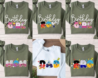 Mickey Birthday Family Sweatshirt, Birthday Matching Family Sweatshirt, Mickey Birthday Sweatshirt, Birthday Disney Family Sweatshirt